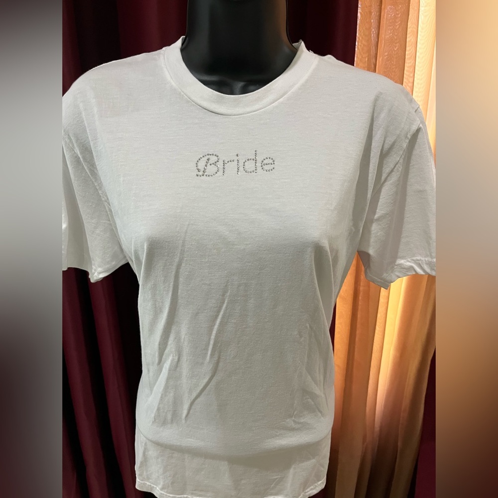 Bride T-shirt with Rhinestones